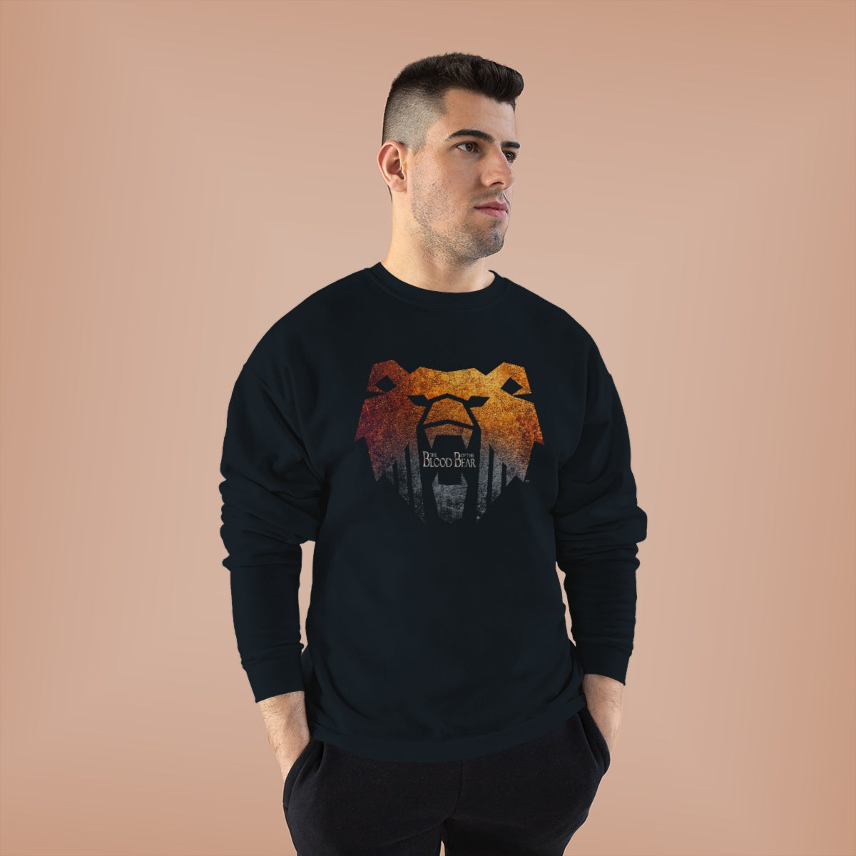 Bear Logo - Unisex EcoSmart® Crewneck Sweatshirt - Large Print