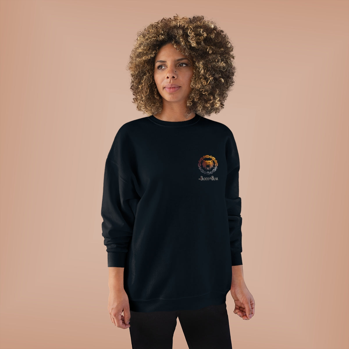 Bear Weave - Unisex EcoSmart® Crewneck Sweatshirt - Small Print